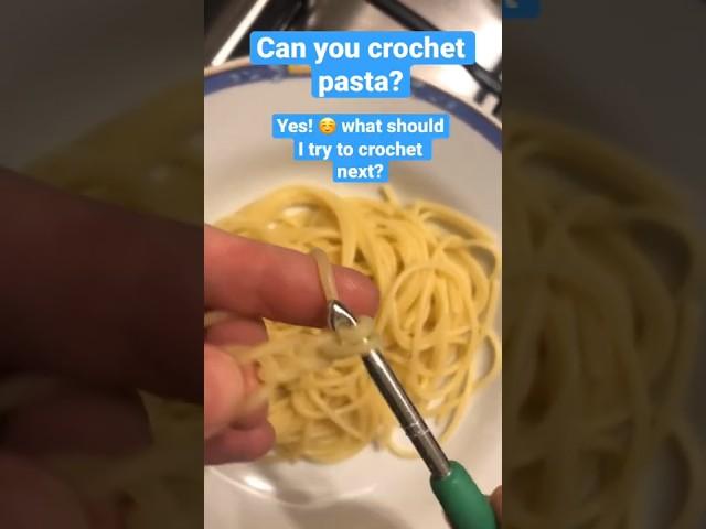 Have you ever crocheted pasta?#crochet#allhandmade #shortvideo