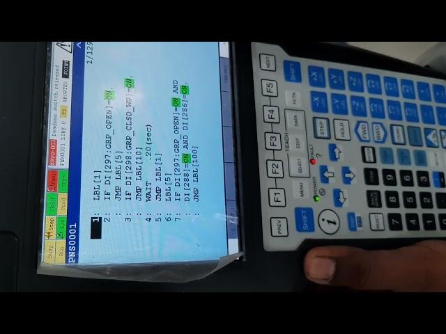 Fanuc Robot || IO status in program