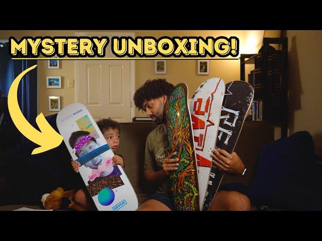 Mystery Skateboard Unboxing With my 3 Year Old Nephew!