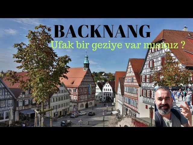 Almanya'da şehircilik / Almanya'nın küçük bir şehri BACKNANG...