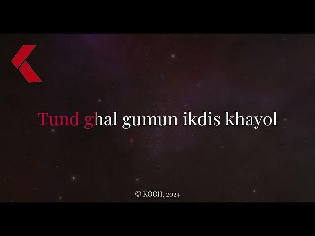 Abdumamadi Bekmamad - Khubum turd chud (karaoke)