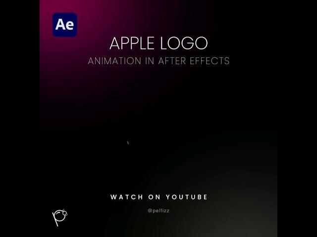 Apple Logo Animation in after effects #aftereffects #microinteractions https://youtu.be/Cl6y9vln0LQ