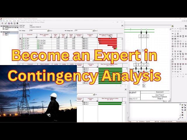 How to perform a Contingency Analysis using DigSilent. Tutorial 9.part 2