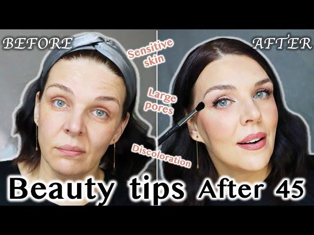 Beauty Makeup Tips After 40  | Secrets for Glowing, Radiant Skin Naturally