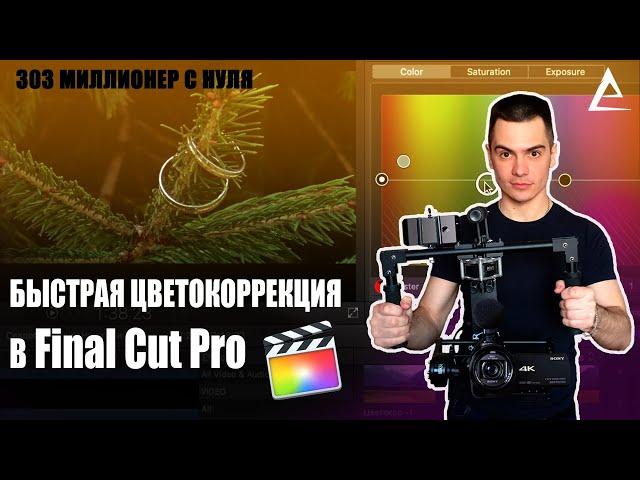 Быстрая цветокоррекция в Final Сut Pro | Как сделать цветокоррекцию | файнал кат | Final Сut