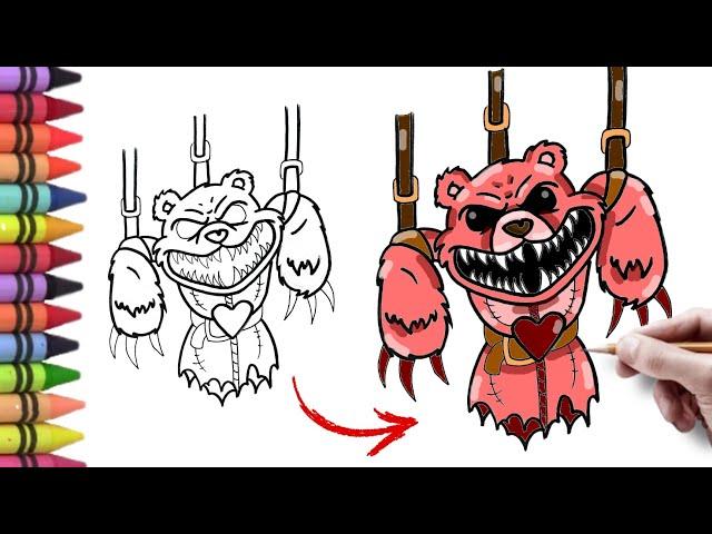 How To Draw Monster Bobby Bearhug | Poppy Playtime