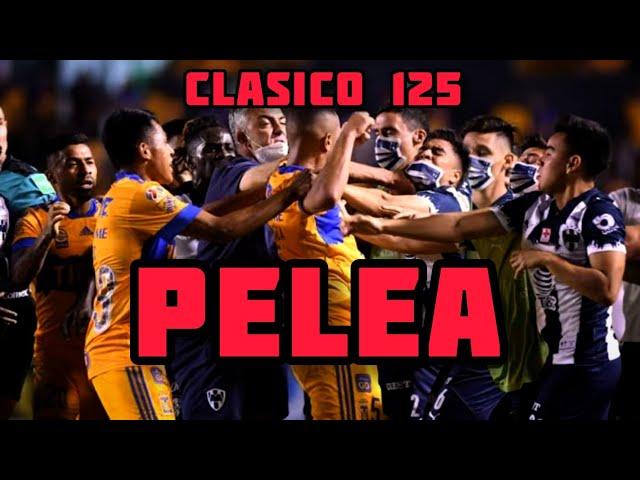 Bronca entre jugadores Rayados y Tigres | Clásico Regio 125