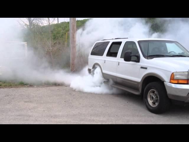 Big Powerstroke Excursion Burnout!!!