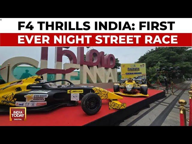 India's First Ever Night Street Race: Chennai Witnesses Supercars Vroom In F4, Indian Racing League