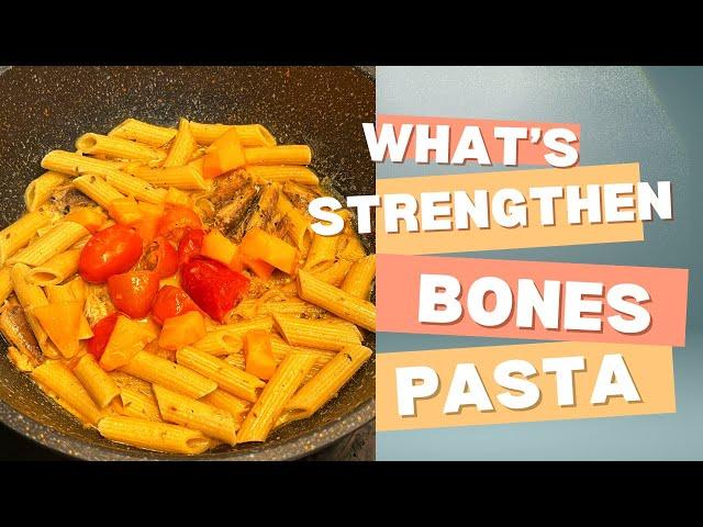 What to cook if you have papaya, milk, sardine & pasta at home? It strengthen your Bones! 木瓜牛奶意大利面