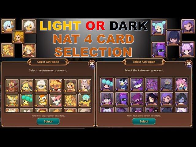 Monster Super League - Light and Dark Nat 4 Card Selector