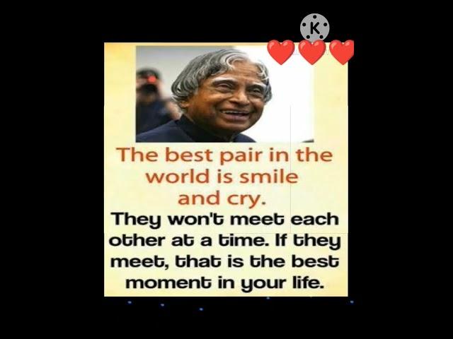 Dr. Kalam's Big Thinking #life #motivation #shorts  #shortsvideo #knowledge #love #trending