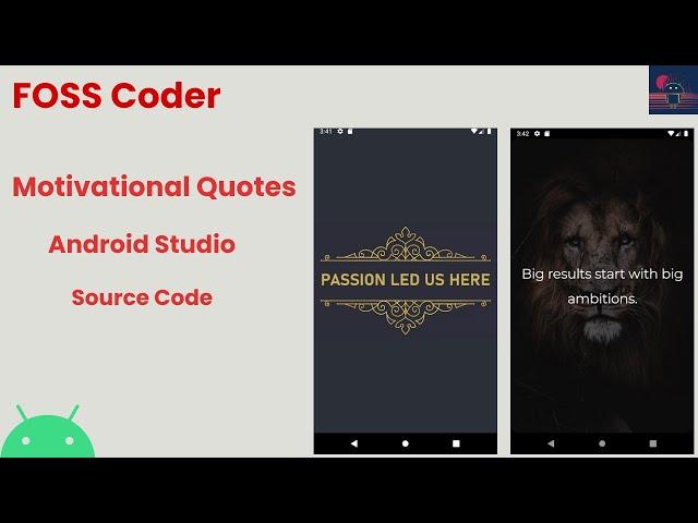 Motivational Quotes Android App || Source Code || FOSS Coder