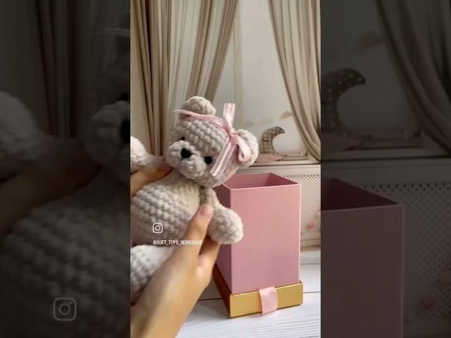 Вязаный мишка. Амигуруми. Вязаные игрушки