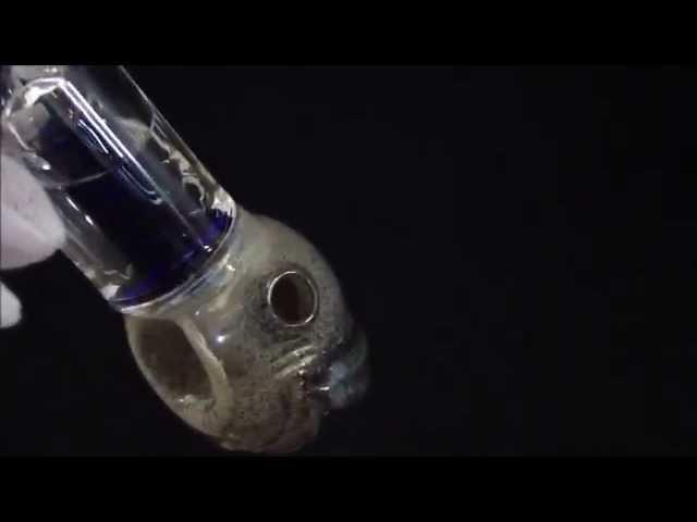 Eyeball pocket bubbler no-spill glass pipe water test