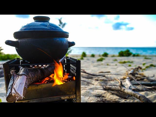 OVERNIGHT SOLO CAMPING ON THE BEACH // YOLER STOVE