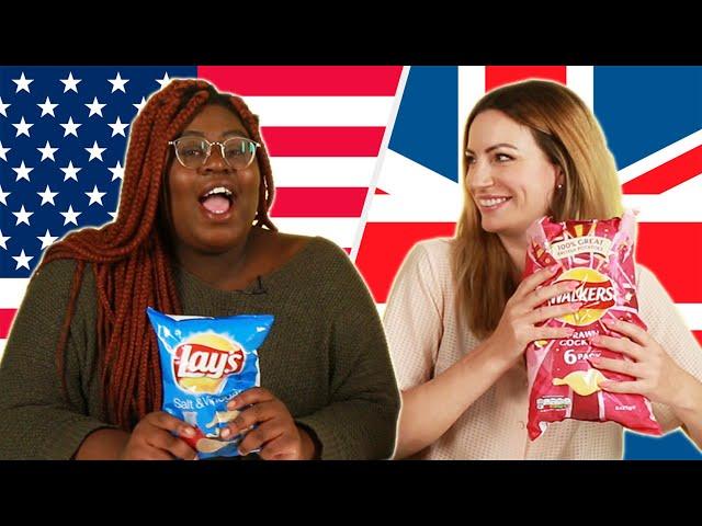 American & British People Swap Snacks