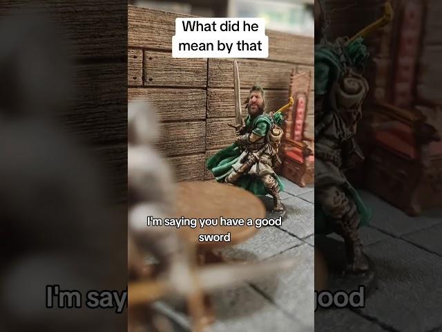 Sword Measuring Competition | #dnd #shorts #funny