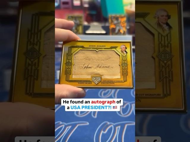 An autograph of THE PRESIDENT in a pack of baseball cards?? 