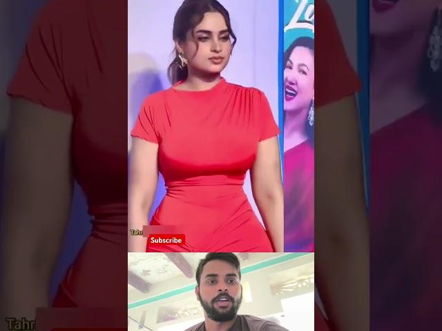 Ayesha Khan Red Outfit 