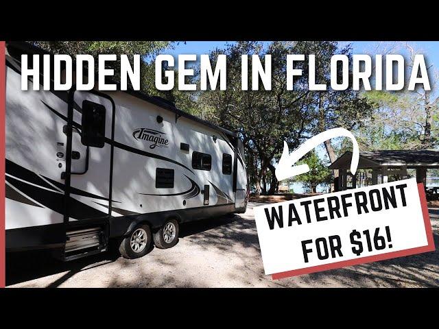 BEACHFRONT RVING FOR $16!? | Fred Gannon State Park