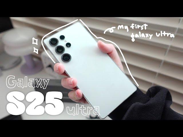 Galaxy S25 Ultra Unboxing  |  울트라가 못생겼다고 생각하는 사람은 이 영상을 봐주세요! 🩶 울트라 처음 써보는 사람의 첫인상