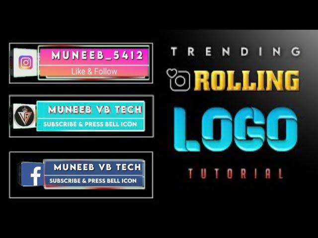 alightmotion new editing | How to Make trending Rolling Logo | Muneeb VB Tech