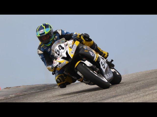 Motorcycle Racing Action May 3, 2025 at Buttonwillow Raceway Park  600GT race.