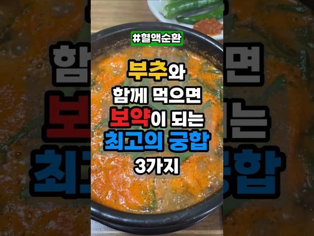 부추와 함께 먹으면 보약이 되는 찰떡궁합 음식 3가지 #건강습관 #부추효능 #부추궁합 #건강정보