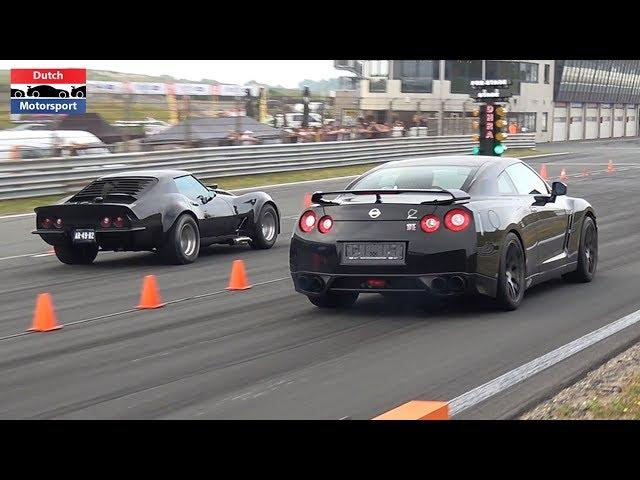 900HP Corvette C3 vs. 1000HP Nissan GTR vs. 600HP Audi TT-RS - Drag Race !