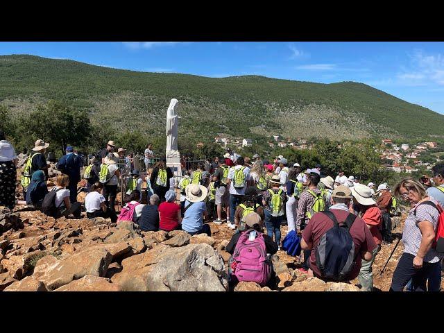 WOW ! Surprise on Top of Apparition Hill Medjugorje