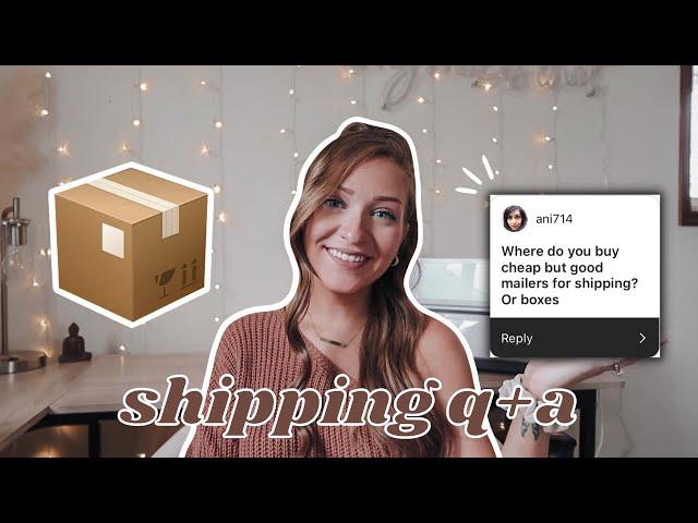 SHIPPING TIPS FOR CRAFT BUSINESSES // Where To Buy Shipping Supplies, Free Shipping? - Q+A Shipping