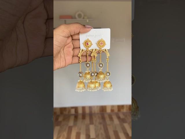 Meesho earrings haul,comment down for links 