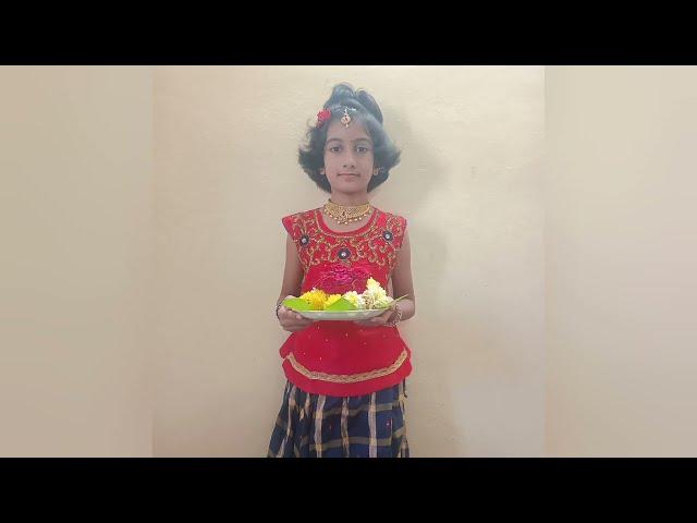 Bathukamma celebrations at my school 2024||Prajna Nithya