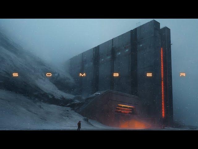 Somber: Relaxing Space Ambient Soundscape | Snowy Sci-Fi Atmosphere While Alone in the Mountains