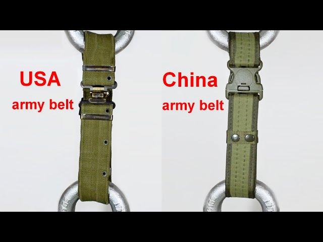 HYDRAULIC PRESS AND ARMY BELTS FROM DIFFERENT COUNTRIES