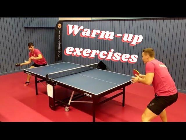 WARM-UP EXERCISES | Table tennis & Ping pong exercises | How to warm up | Ft. Raif Rustemovski