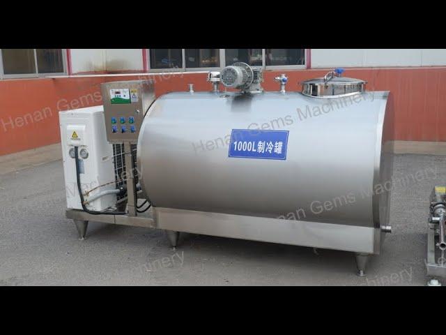 1000L Horizental Type Bulk Milk Cooler Tank