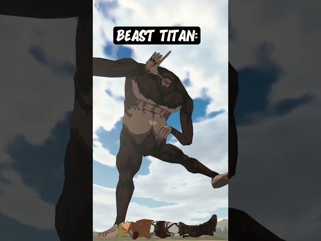 Levi Vs The Beast Titan Be Like #anime #attackontitan #aot #levi