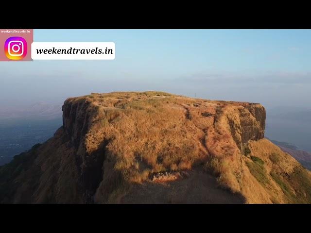 Aerial Glimpse of Kenjalgad Fort: Captured by Drone