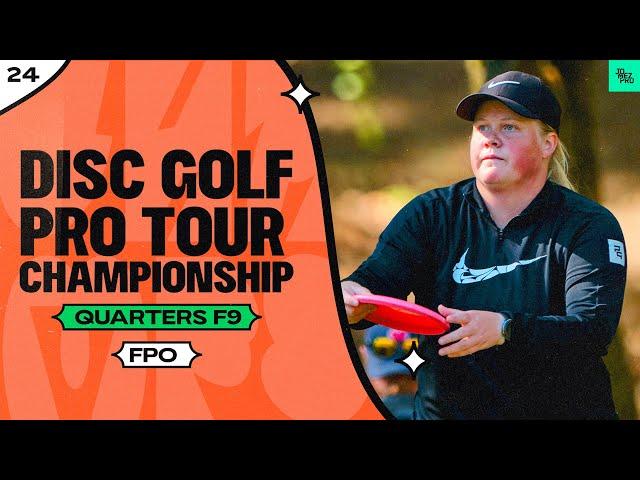 2024 Disc Golf Pro Tour Championship | FPO R2F9 | Tattar, Salonen, Handley, Scoggins | JomezPro