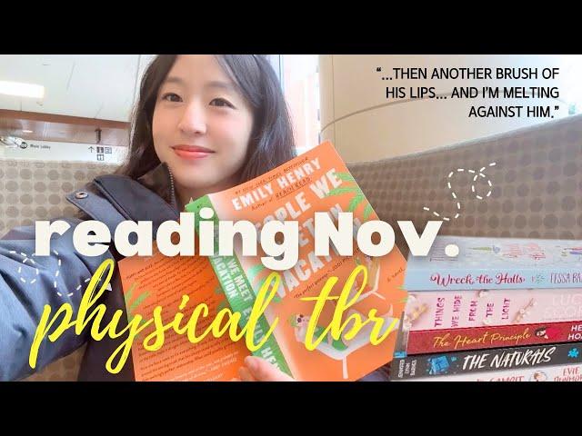 reading my physical TBR  reading vlog