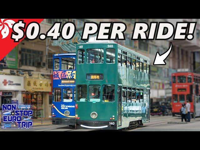 Hong Kong's Famous 120 YEAR OLD Double Decker Trams