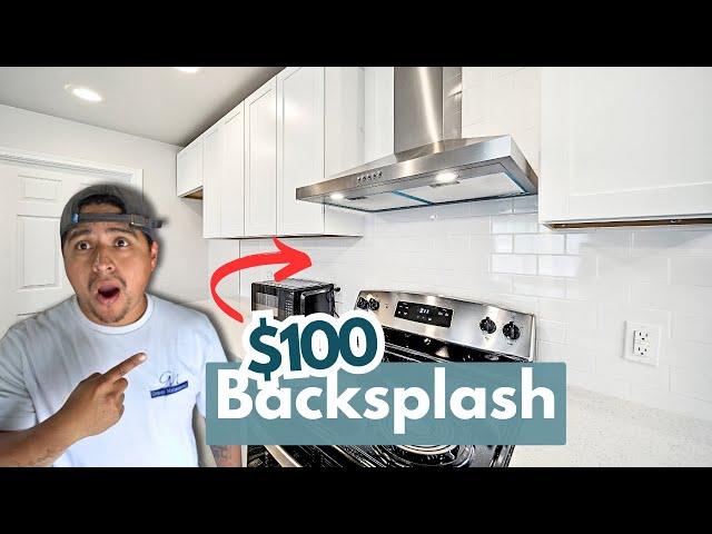 Backsplash Installation Under $100 #backsplash