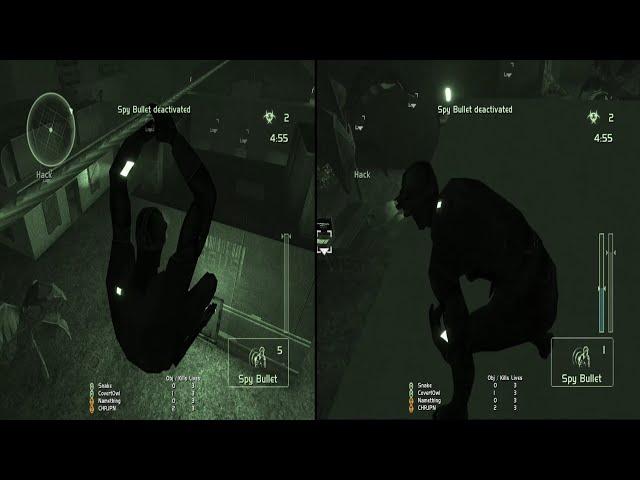 Splinter Cell Chaos Theory Spies Vs Mercs - Duo Screen With Covert - Snake Ghost Town