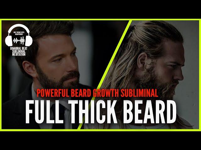 528 Hz Extremely Powerful Grow Full Thick Beard Fast | Binaural Beat Meditation | Manifest Miracles