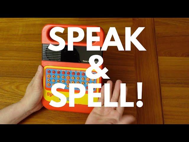 Retro Tech & Kraftwerk Influence - Vintage Texas Instruments Speak & Spell Demo