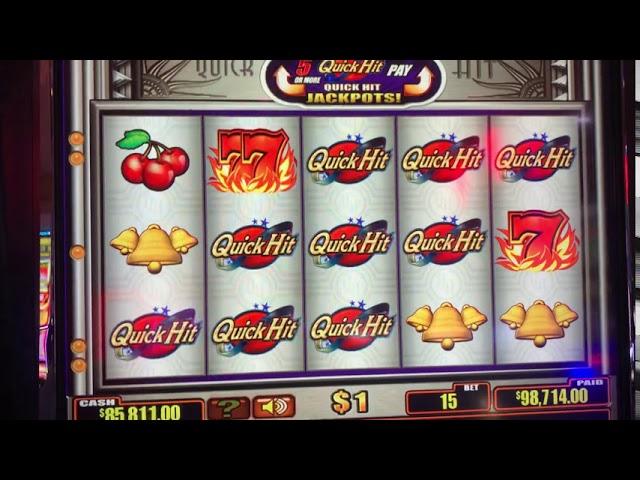 JACKPOT!!! 98 THOUSAND progressive! 9 QUICK HITS