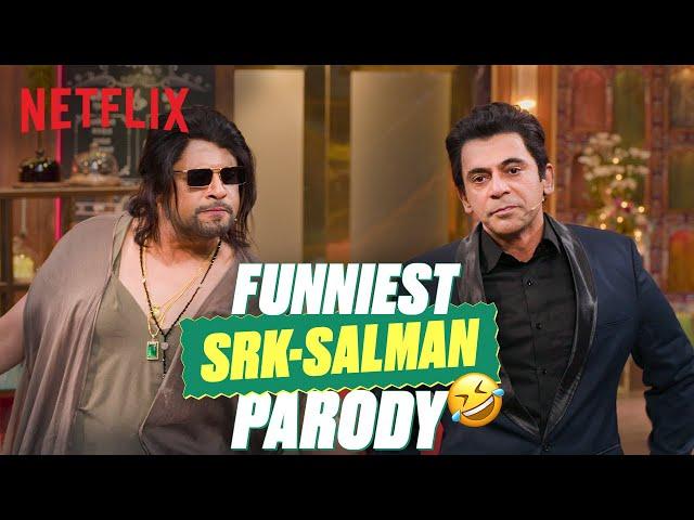 Krushna Abhishek & Sunil Grover's HILARIOUS SRK-Salman Impression CRACKS Up Kartik Aaryan 