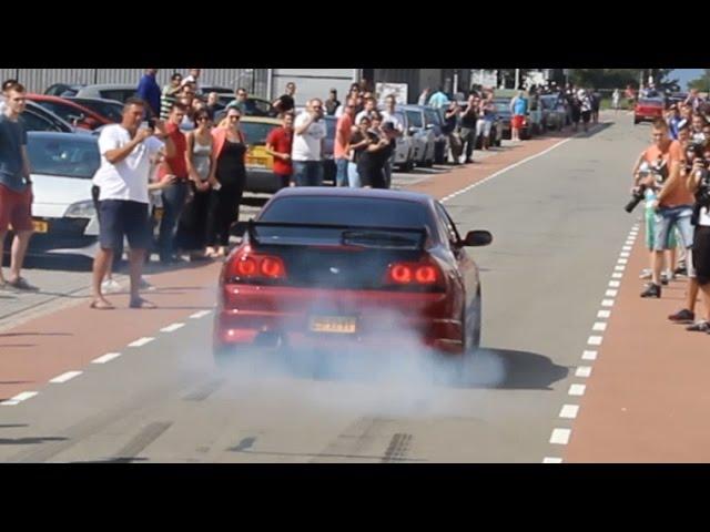 Nissan Skyline R33 Burnout | Turbo Sound + Antilag